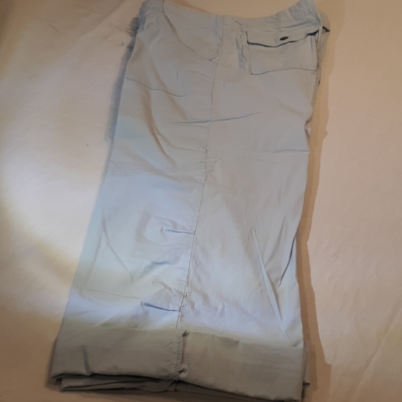 zinc Pants & Jumpsuits Zinc Capri Light Blue Cuffed Poshmark